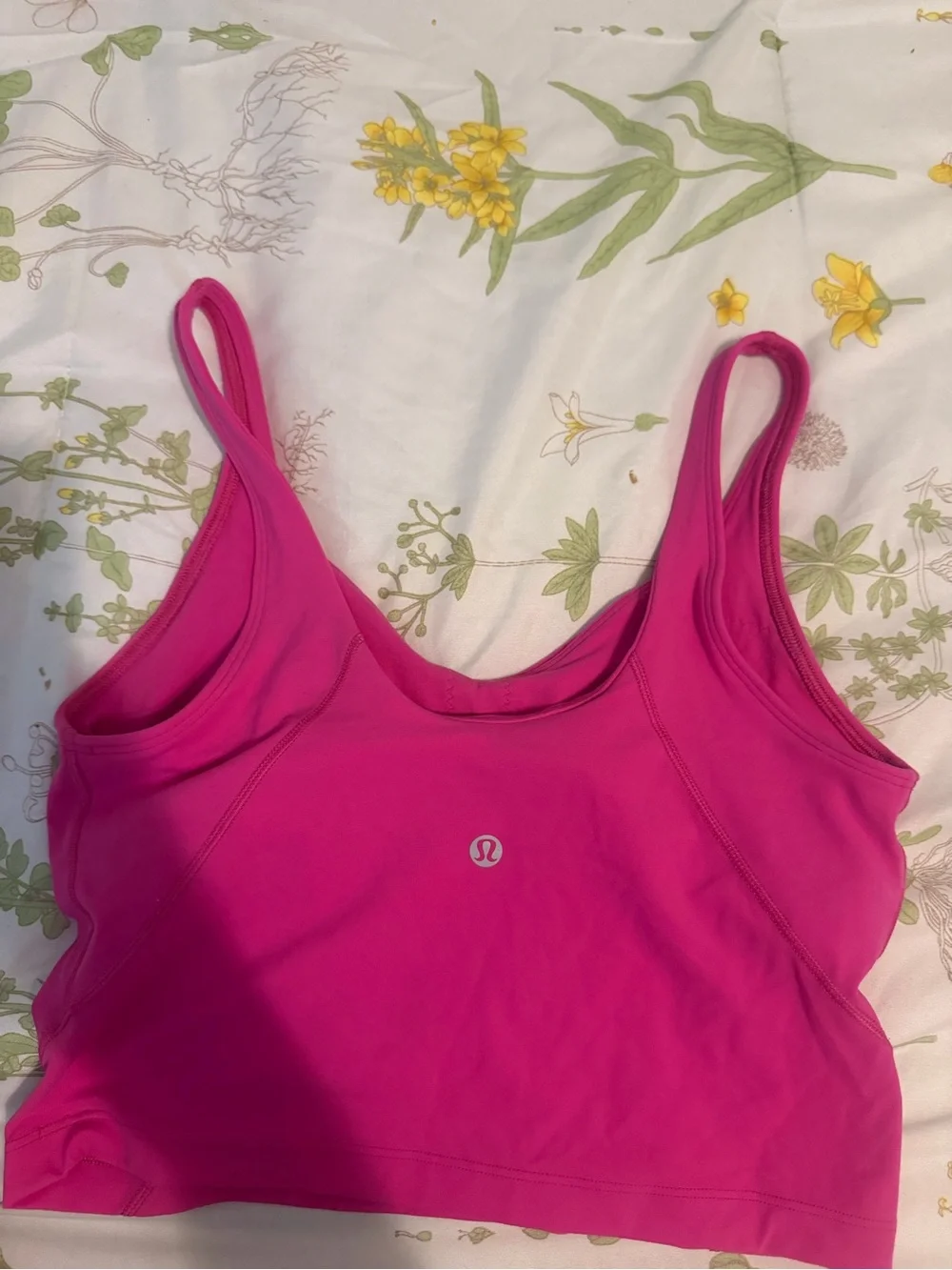 lululemon athletica Pink Crop Tank Top